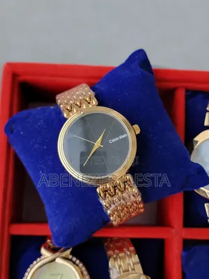 Calvin Klein Women's Watch With a Gold- Toned Stainless Steel Link