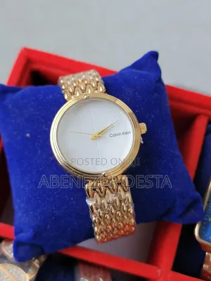 Calvin Klein Twisted Women's Watch With a Gold-Tone Stainless Steel