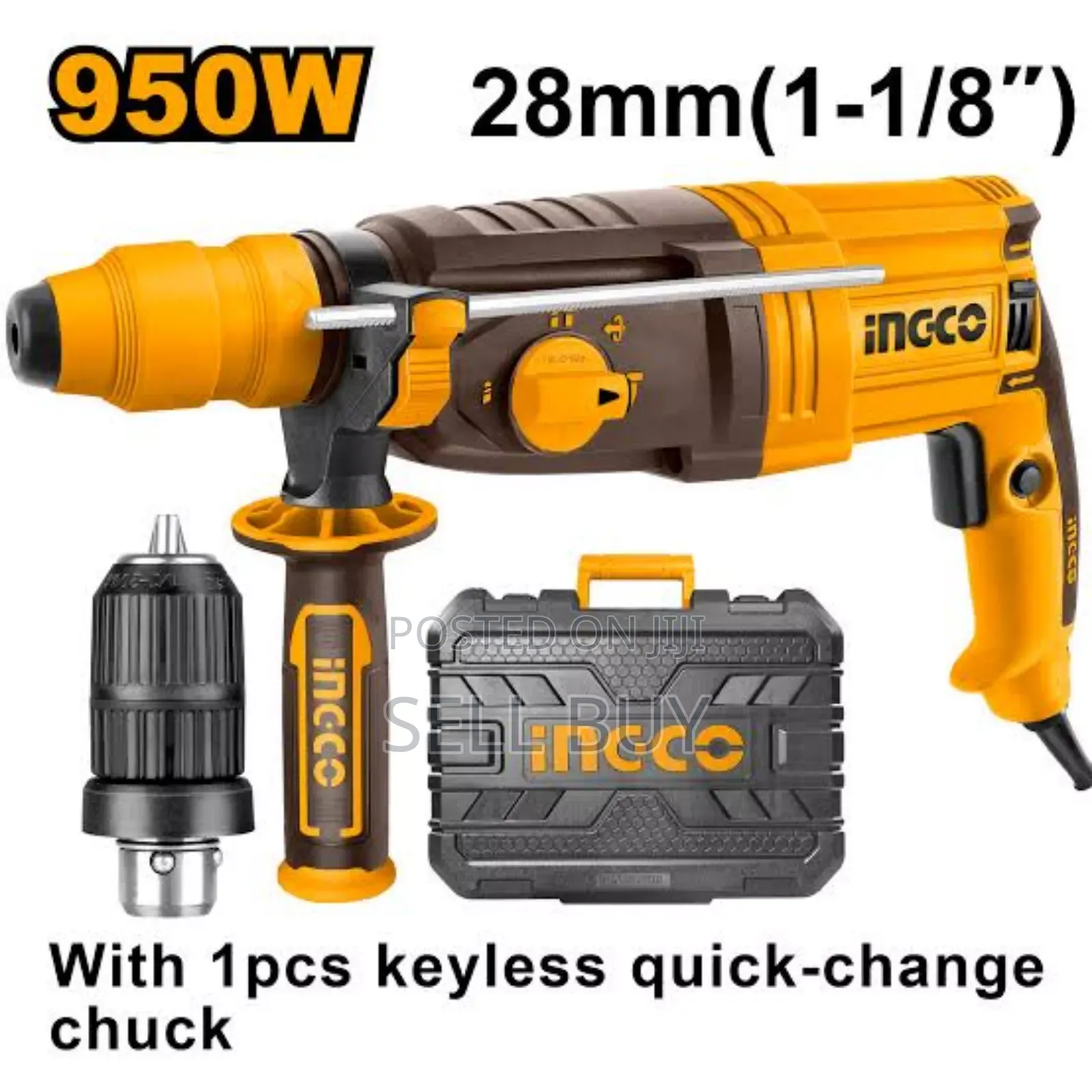 Ingco 950w Rotary Hammer Drill