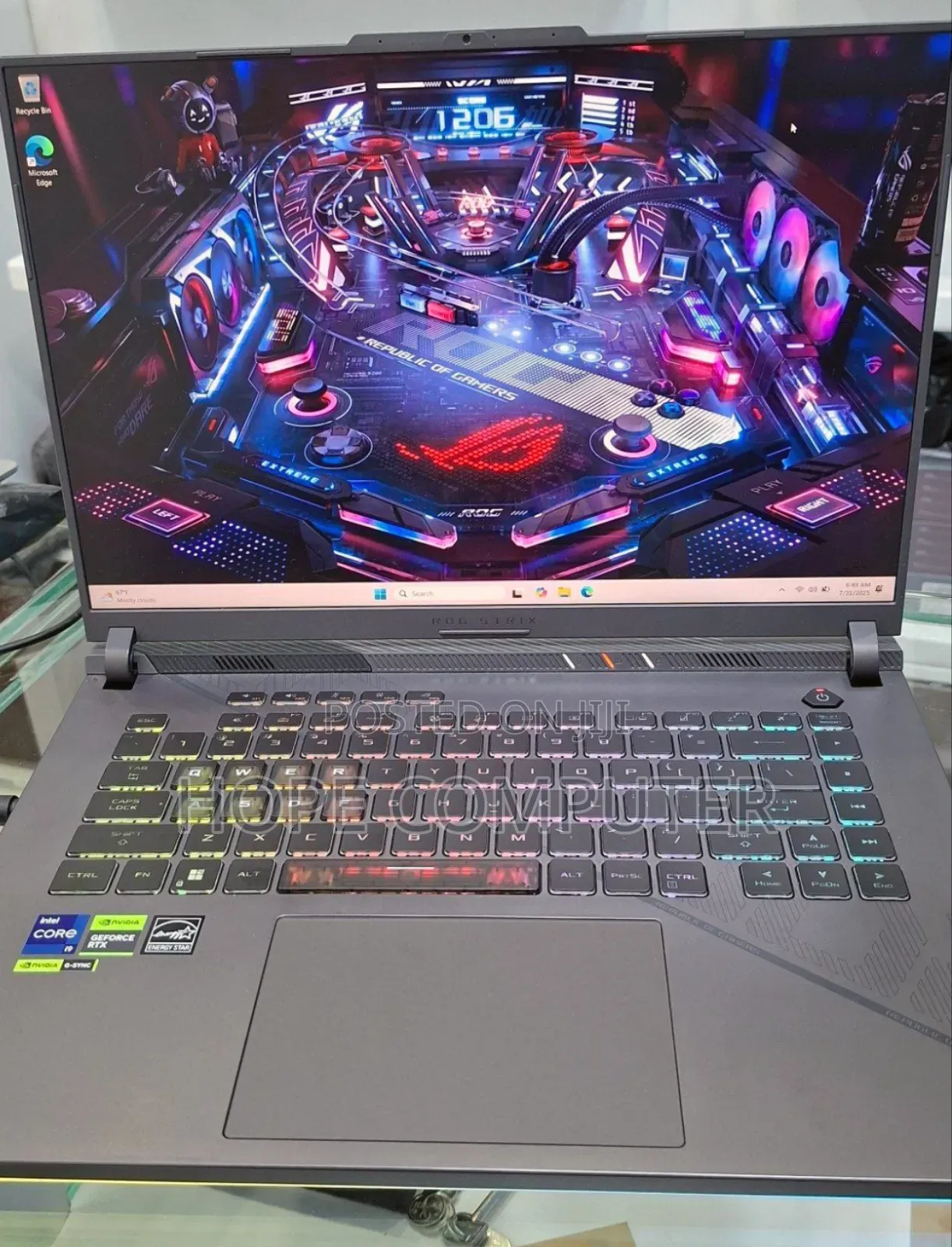 New Laptop Asus ROG Strix G16 G614 32GB Intel Core I9 SSD 1T
