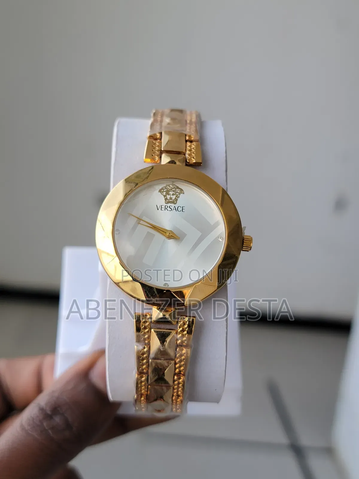 Versace Ve v-Circle Ladies' Gold- Tone Watch.