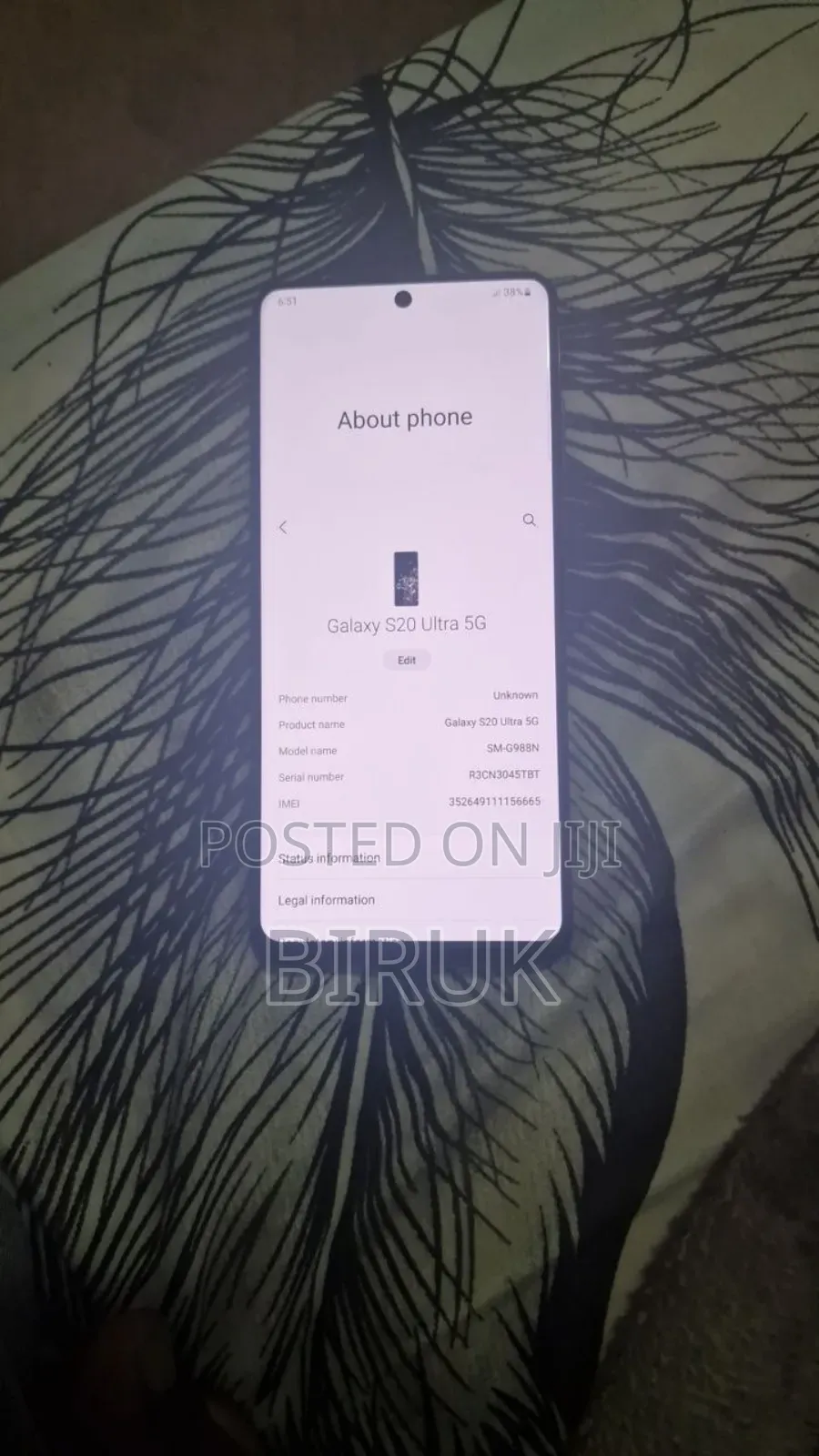 Samsung Galaxy S20 Ultra 5G 256 GB Black