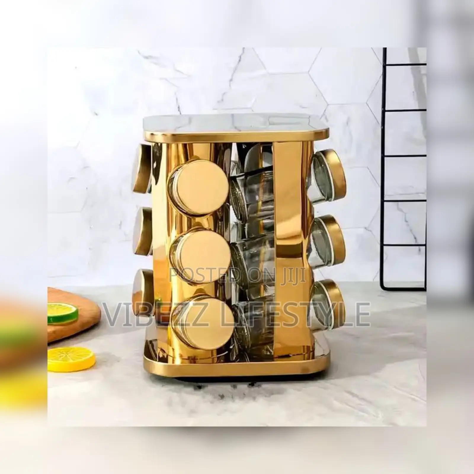 12 Jar Rotating Spice Carousel