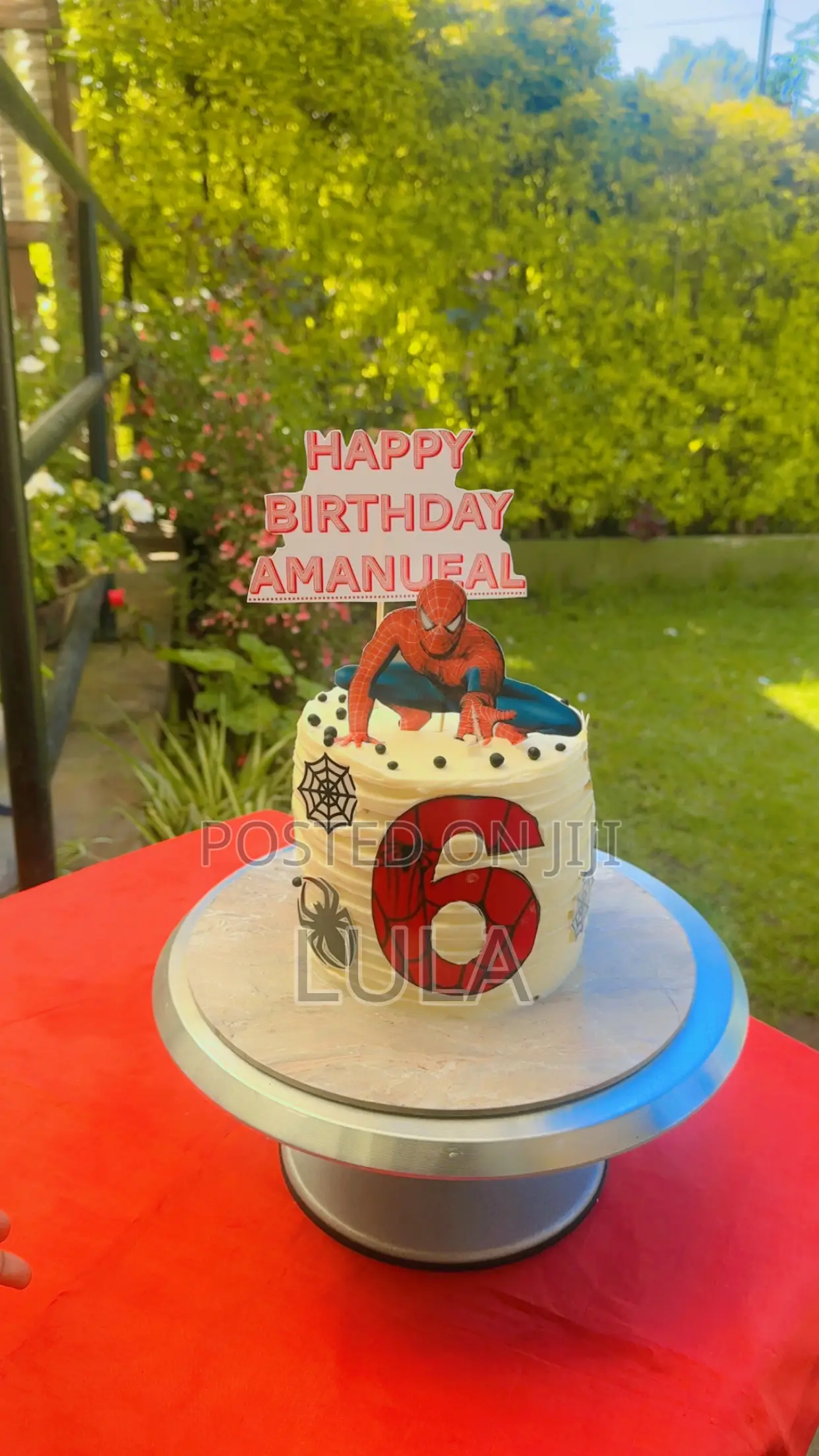 Spider Man Cake for Birthday Fresh and Tasty