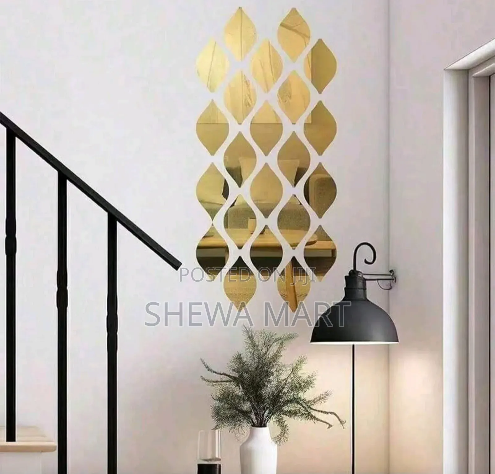 Teardrop Mirror Wall Stickers Self-Adhesive Tiles, Peel Stick Water