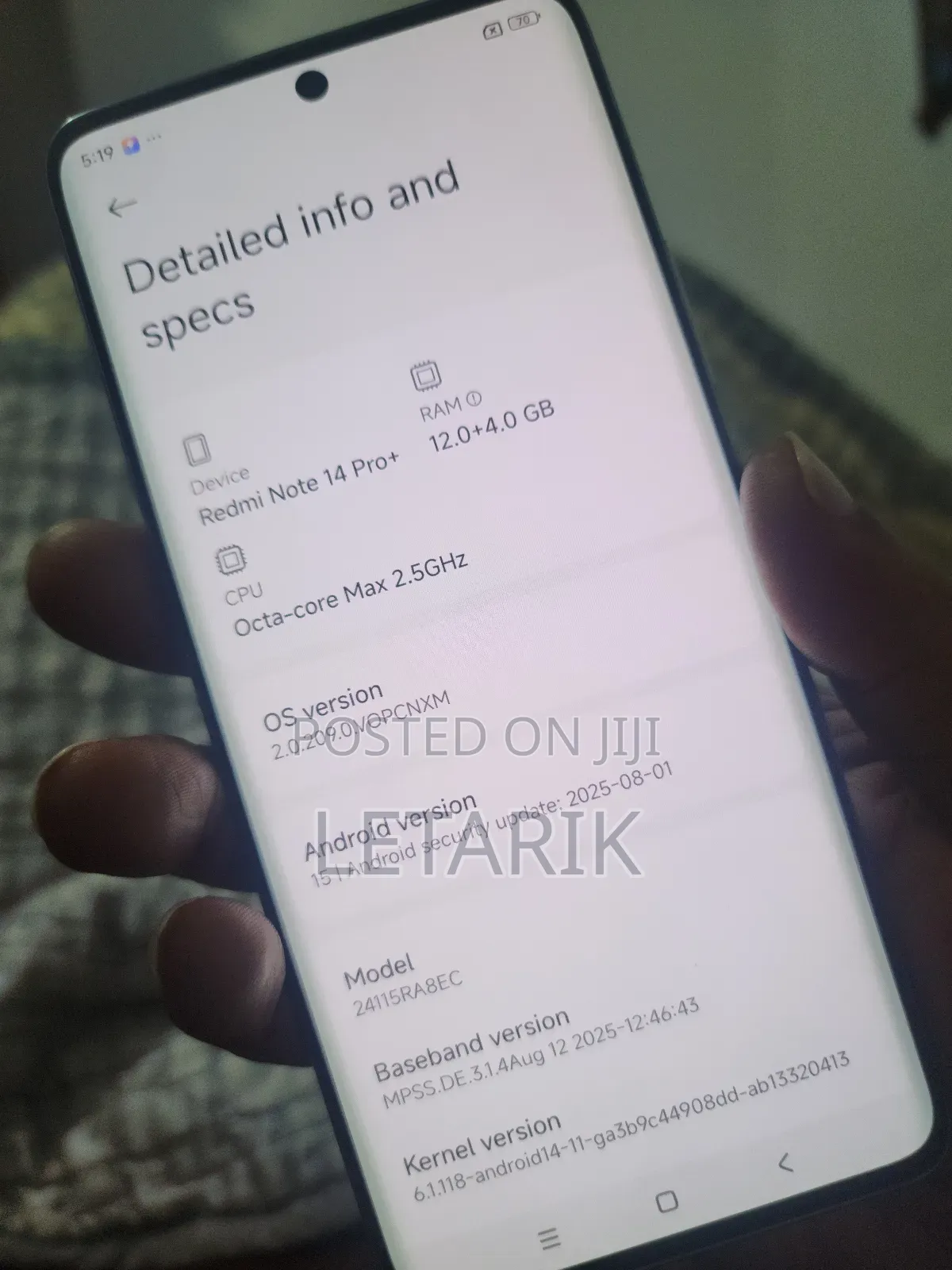 New Xiaomi Redmi Note 14 Pro+ 256 GB White