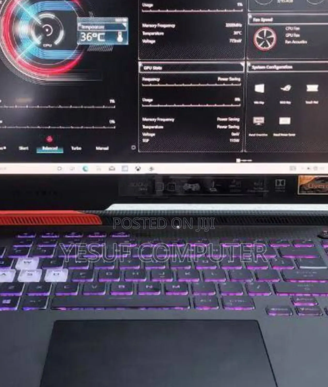 New Laptop Asus ROG Strix G15 G512 16GB AMD Ryzen 9 SSD 512GB