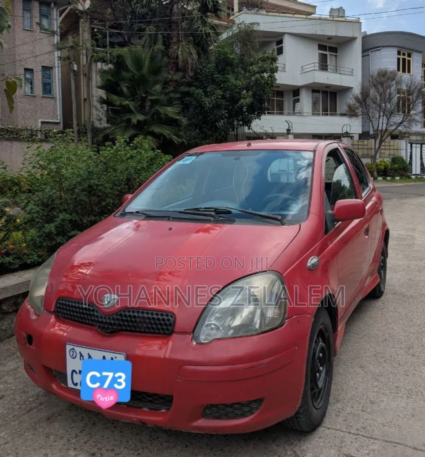 Toyota Vitz 2002 Red