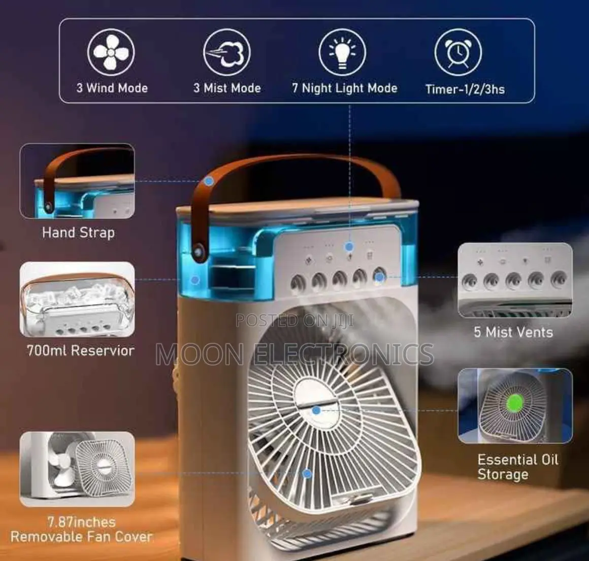  Dual-Use Air Cooler Fan Humidifier – Cool, Fresh Comfortable!