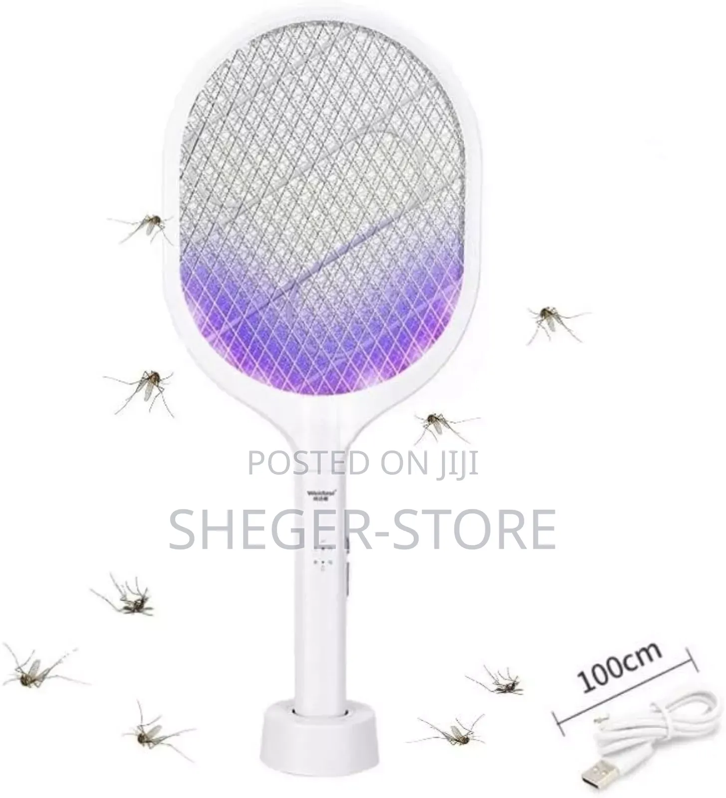 2in1 Electric Mosquito Killer Swatter ( - አስቀምጠውት አንዲሁም አየተንቀሳቀሰ የሚሰራ)