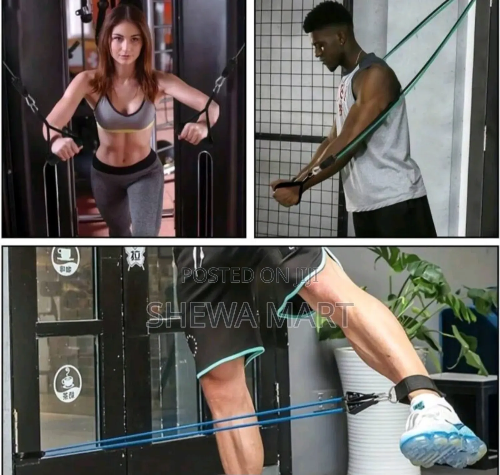 Resistance Bands Set Strength Training Chest Muscle Home Workout Equip