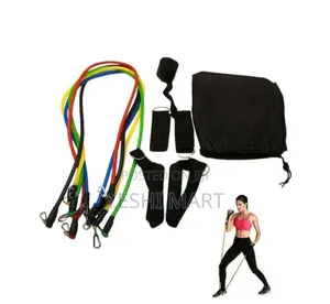 Photo - Resistance Bands Set Strength Training Chest Muscle Home Workout Equip