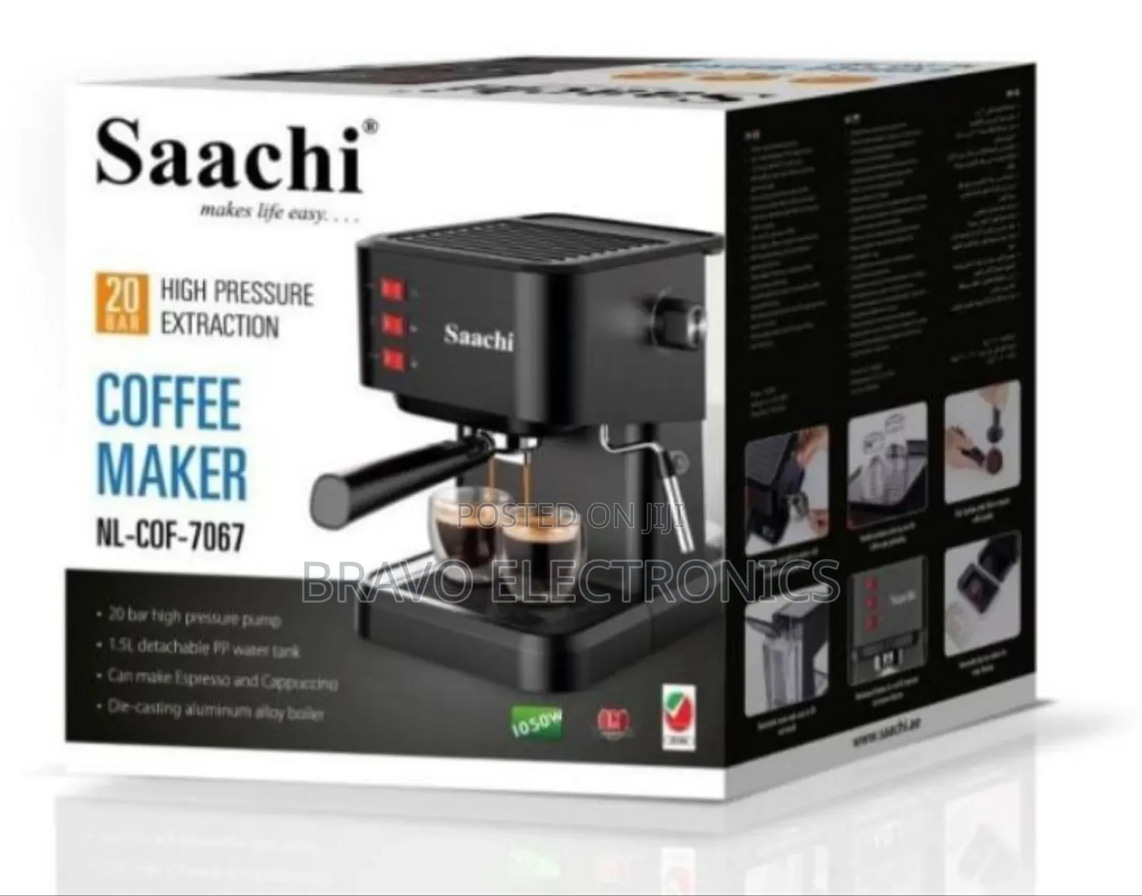 Saachi 20 Bar Coffee Maker – Café Quality at Home!