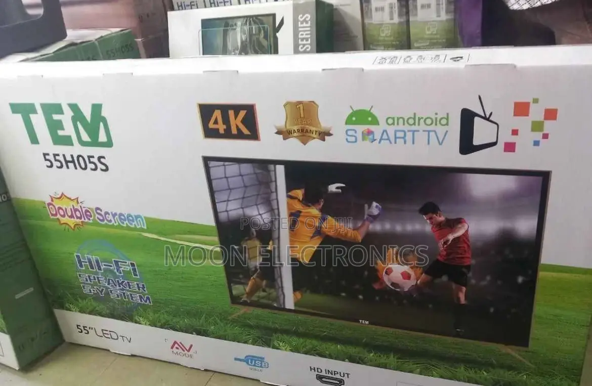 Tev 55” Frameless Smart Android Tv – Stunning Picture