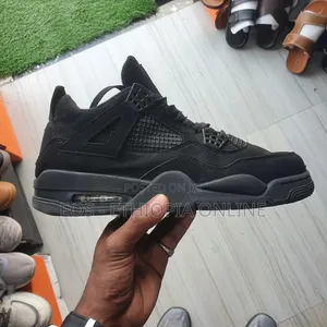All Black Stealth Jordan 4 [On Hand]