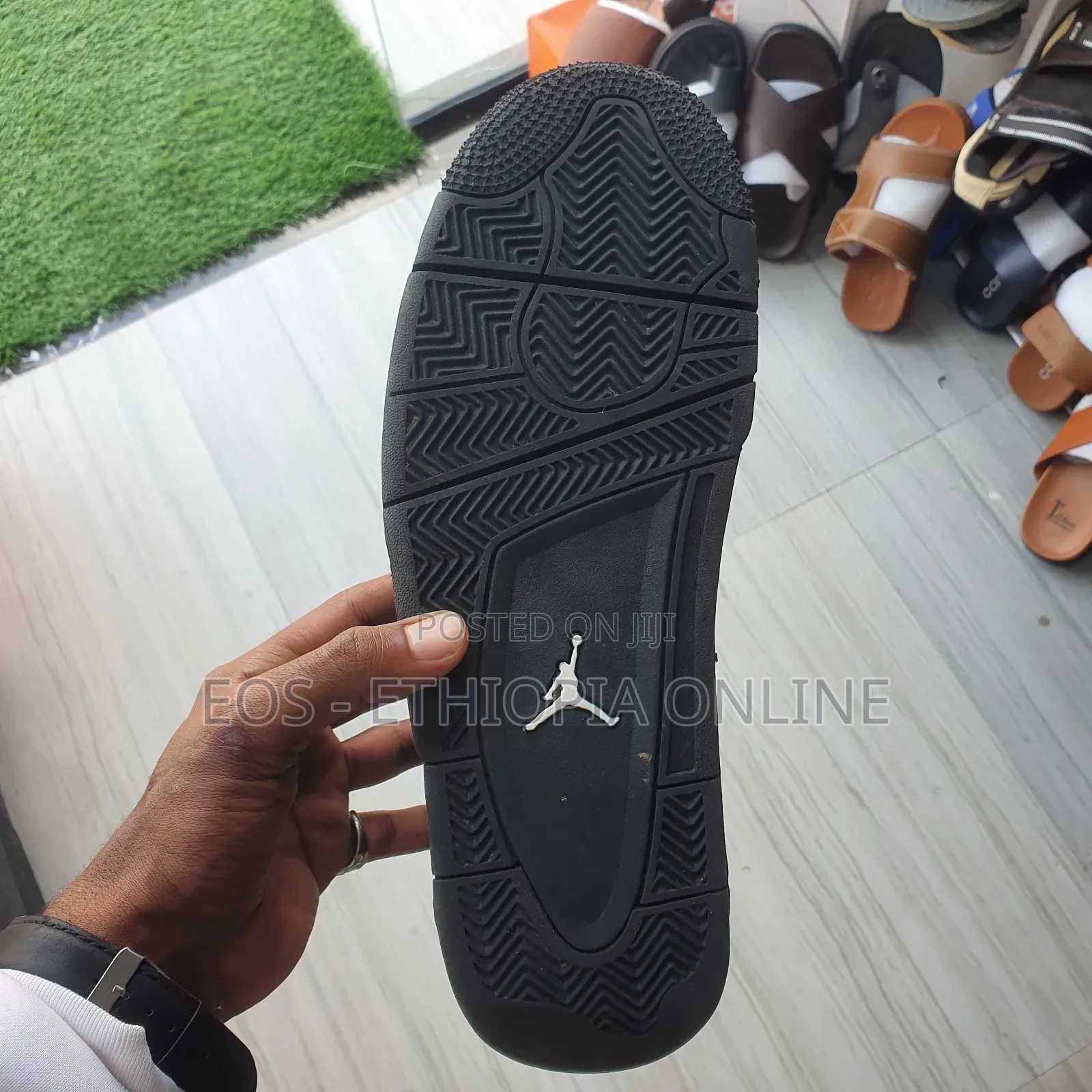 All Black Stealth Jordan 4 [On Hand]