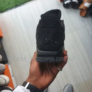 All Black Stealth Jordan 4 [On Hand]