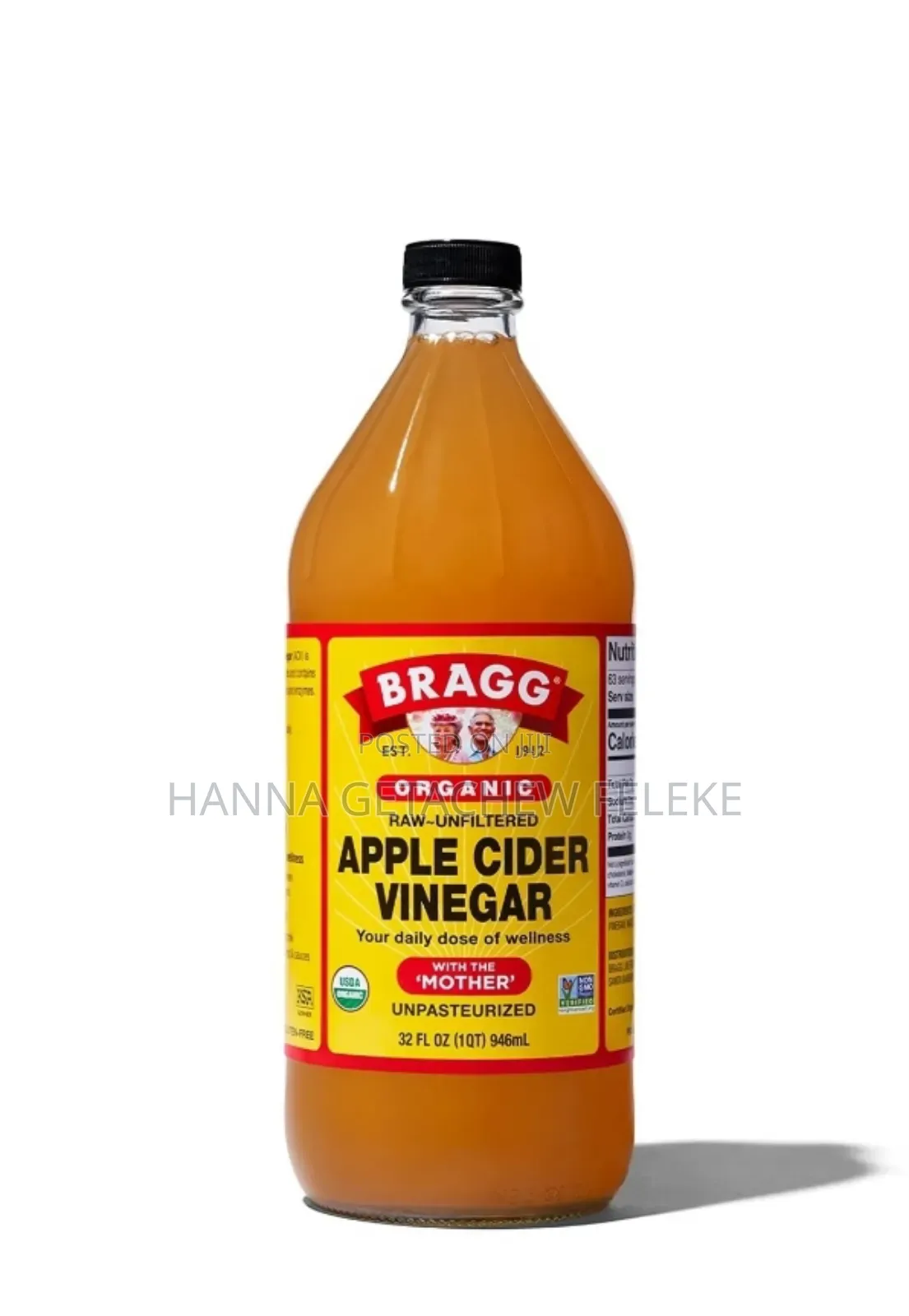 Bragg Organic Apple Cider Vinegar With the “Mother” – 946ml
