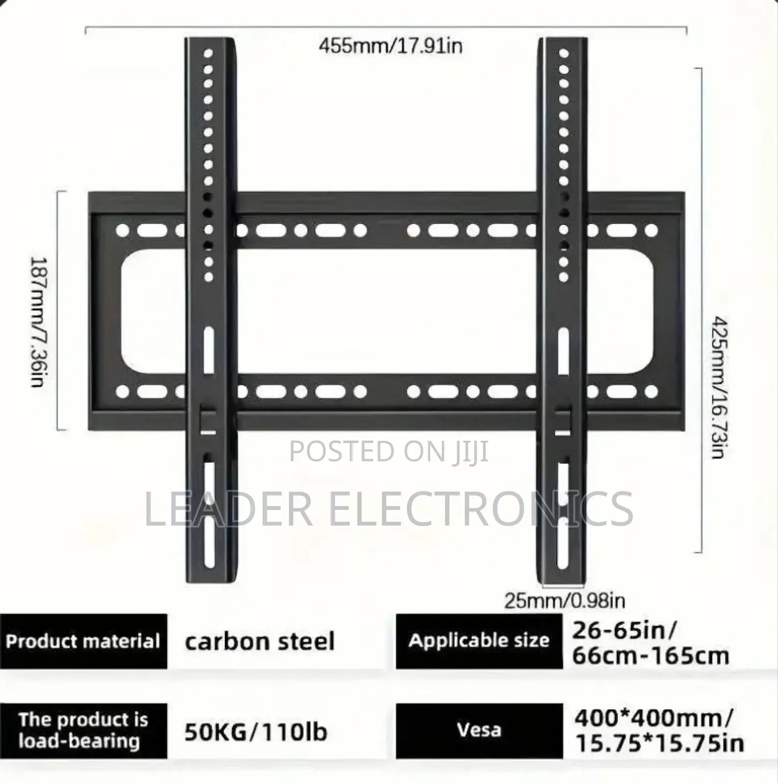 Fixed Tv Wall Mount 32"75 Inch TVS