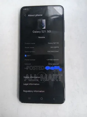 New Samsung Galaxy S21 5G 256 GB