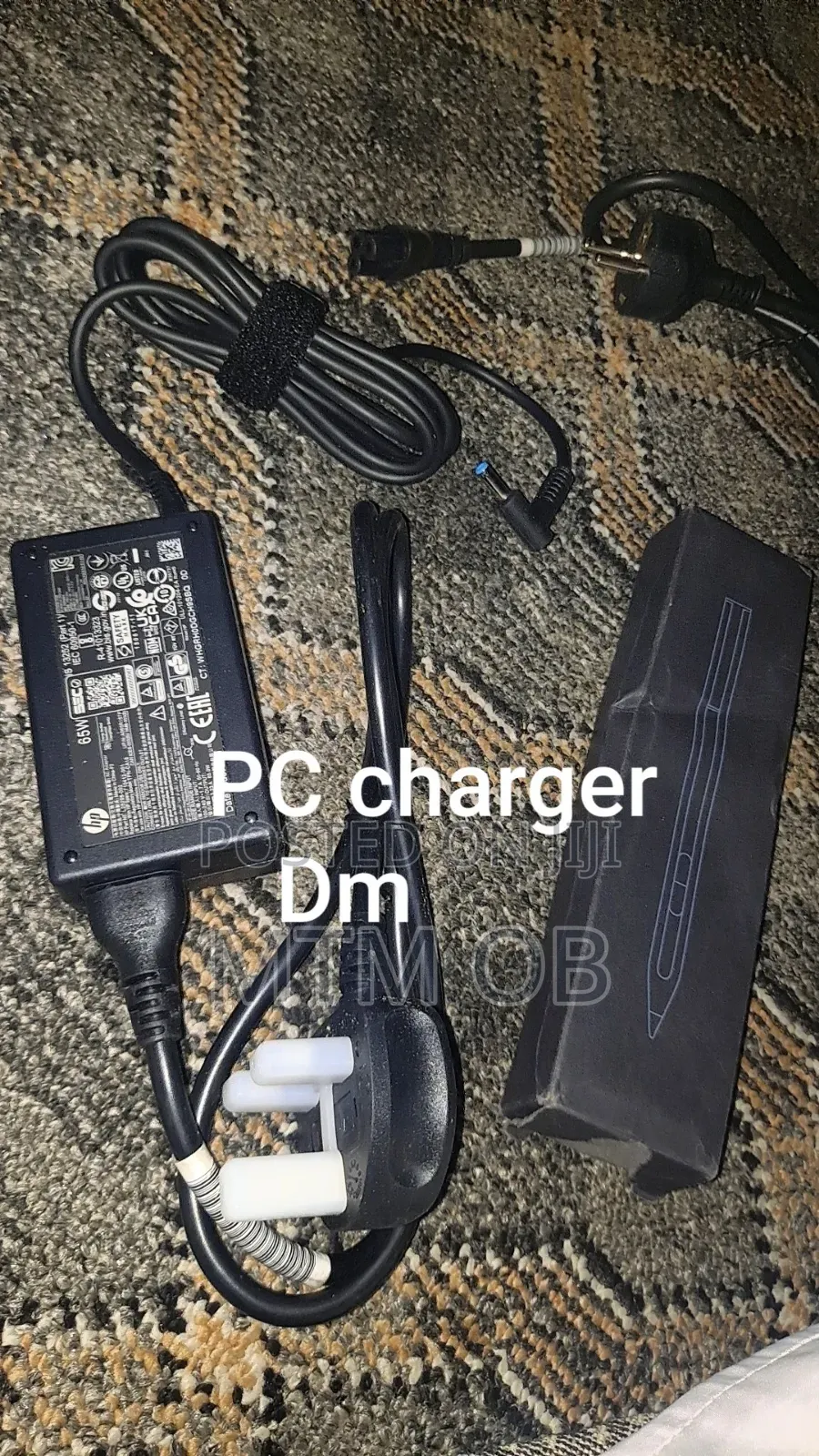 Hp Charger With 2 More Cables 65w