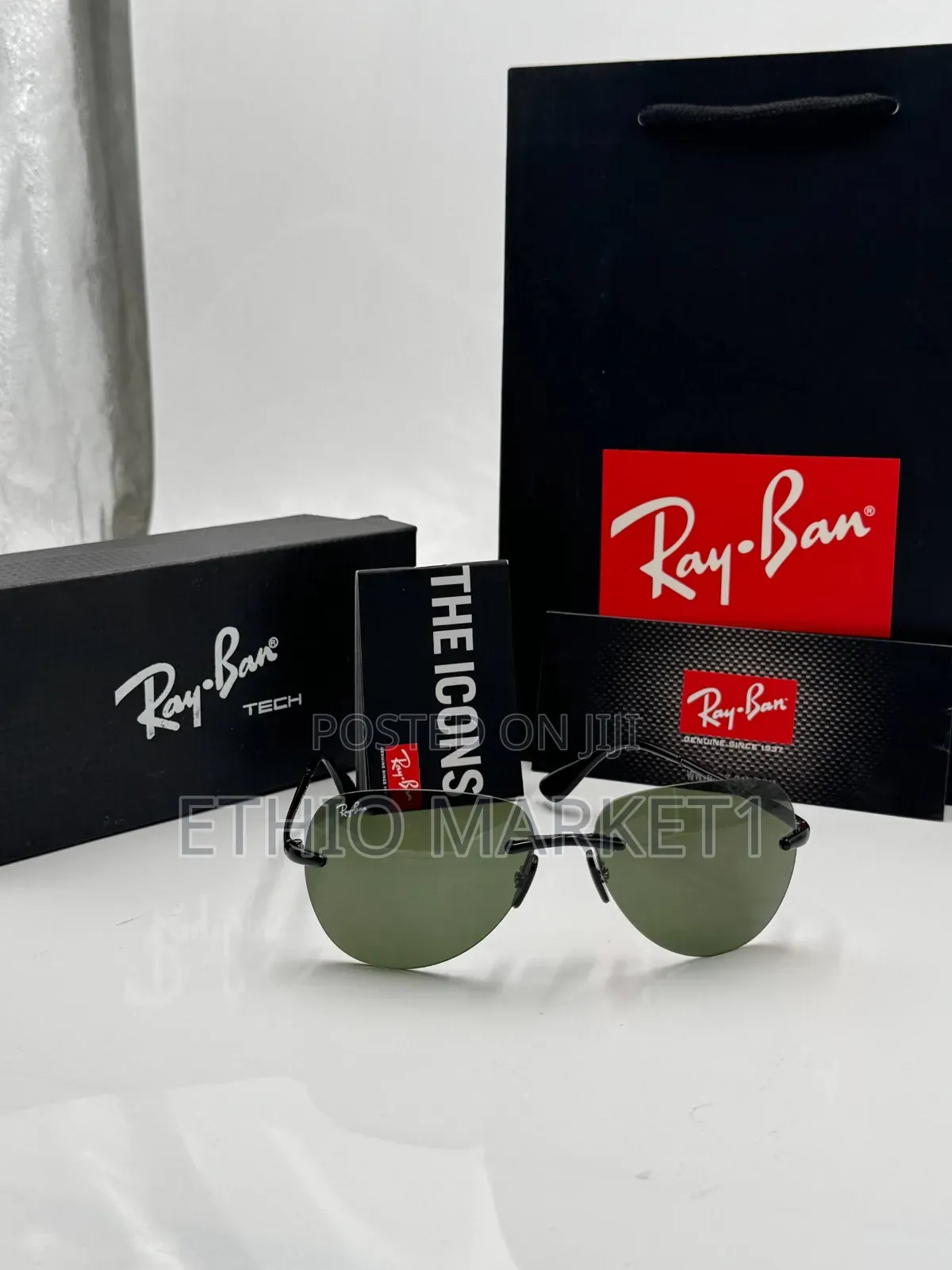 Orignal Rayban Rimless Classic Sunglasses Worn by the Pm