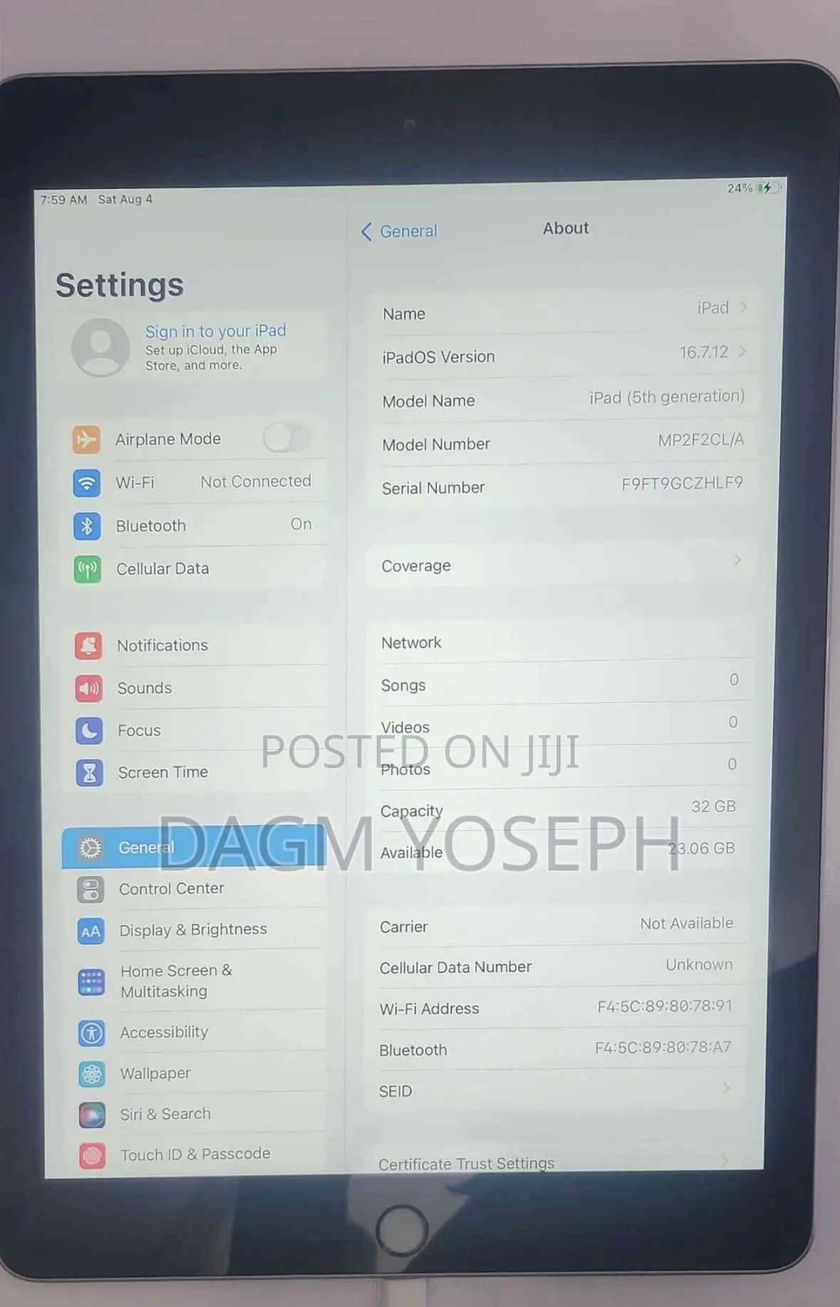 Apple iPad 9.7 32 GB Silver