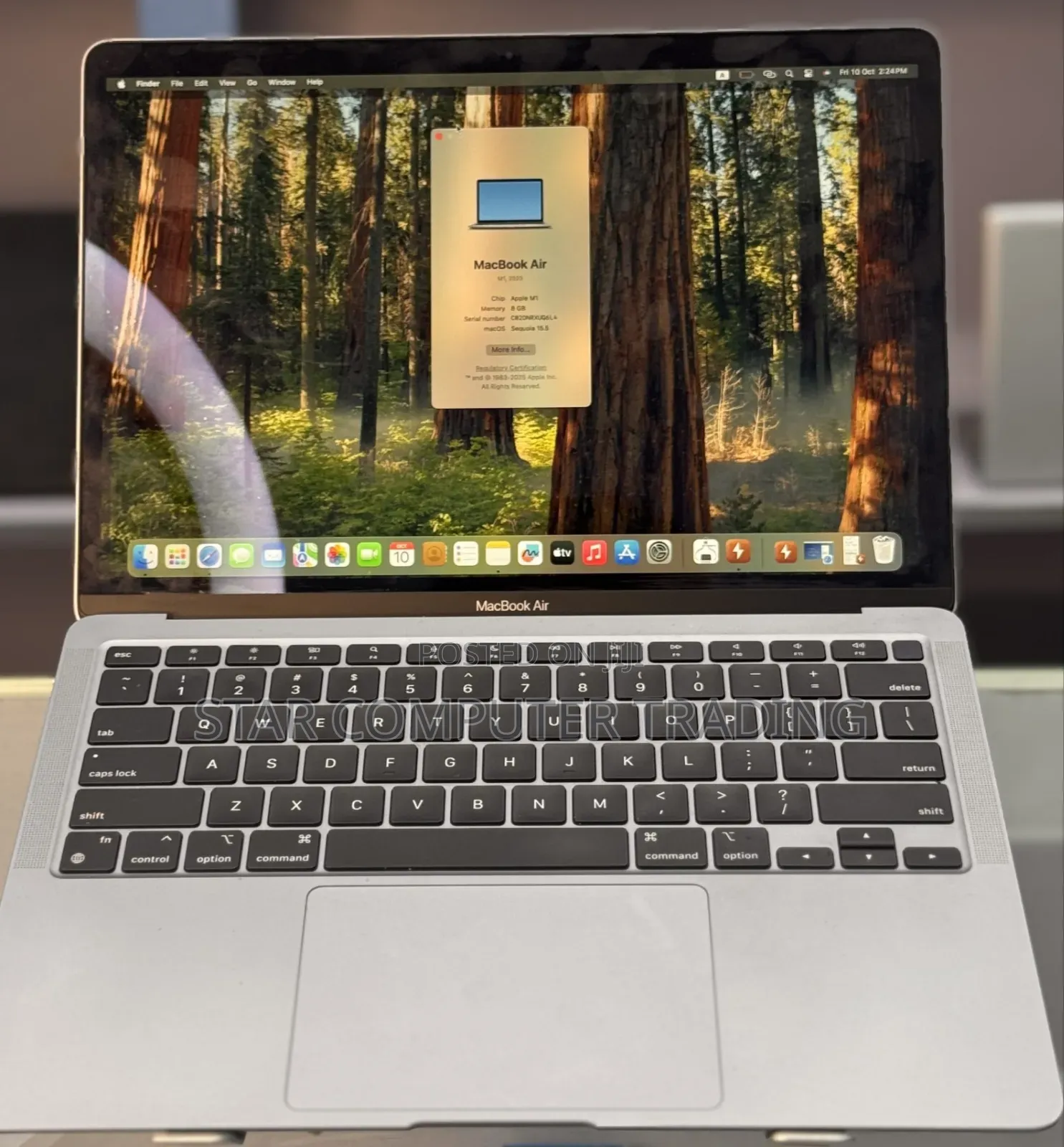 New Laptop Apple MacBook Air 2020 M1 8GB Apple M1 SSD 256GB