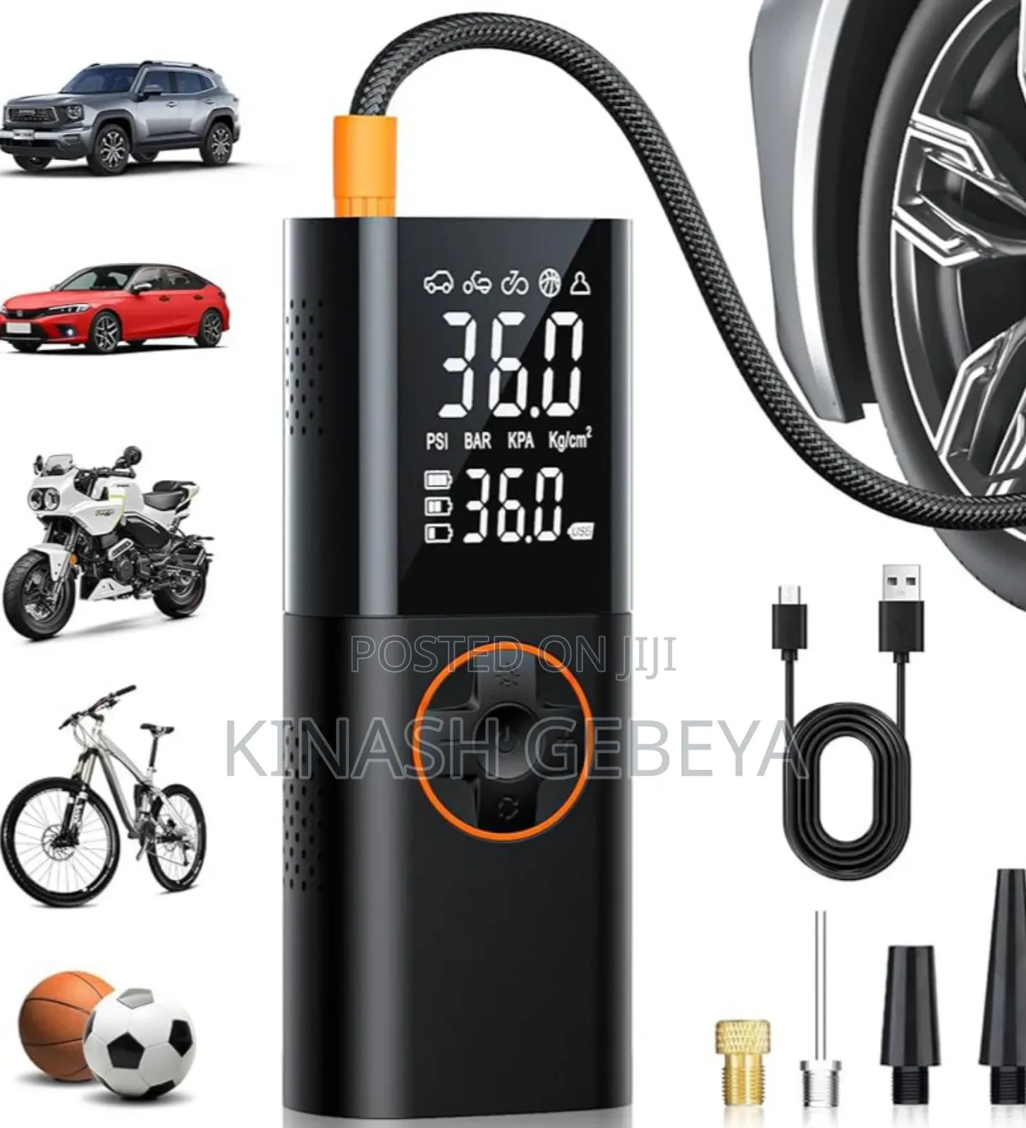 High Quality Multifunctional Car Tire Pumper