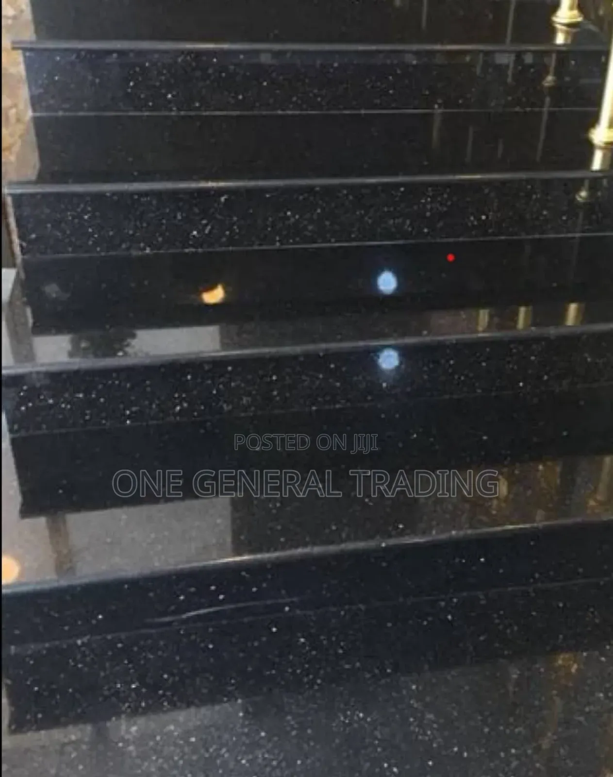 Black Galaxy Granite Stair
