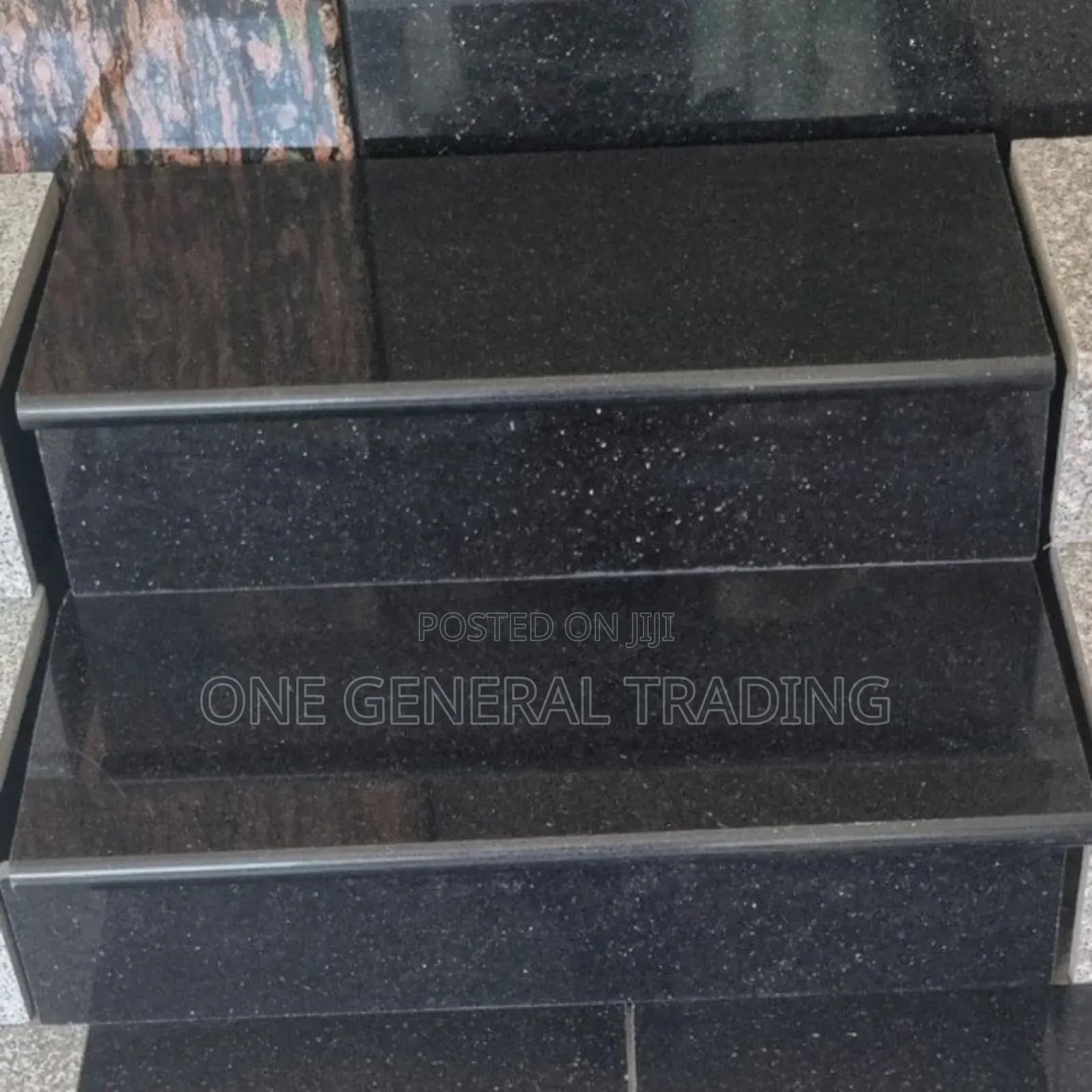 Black Galaxy Granite Stair