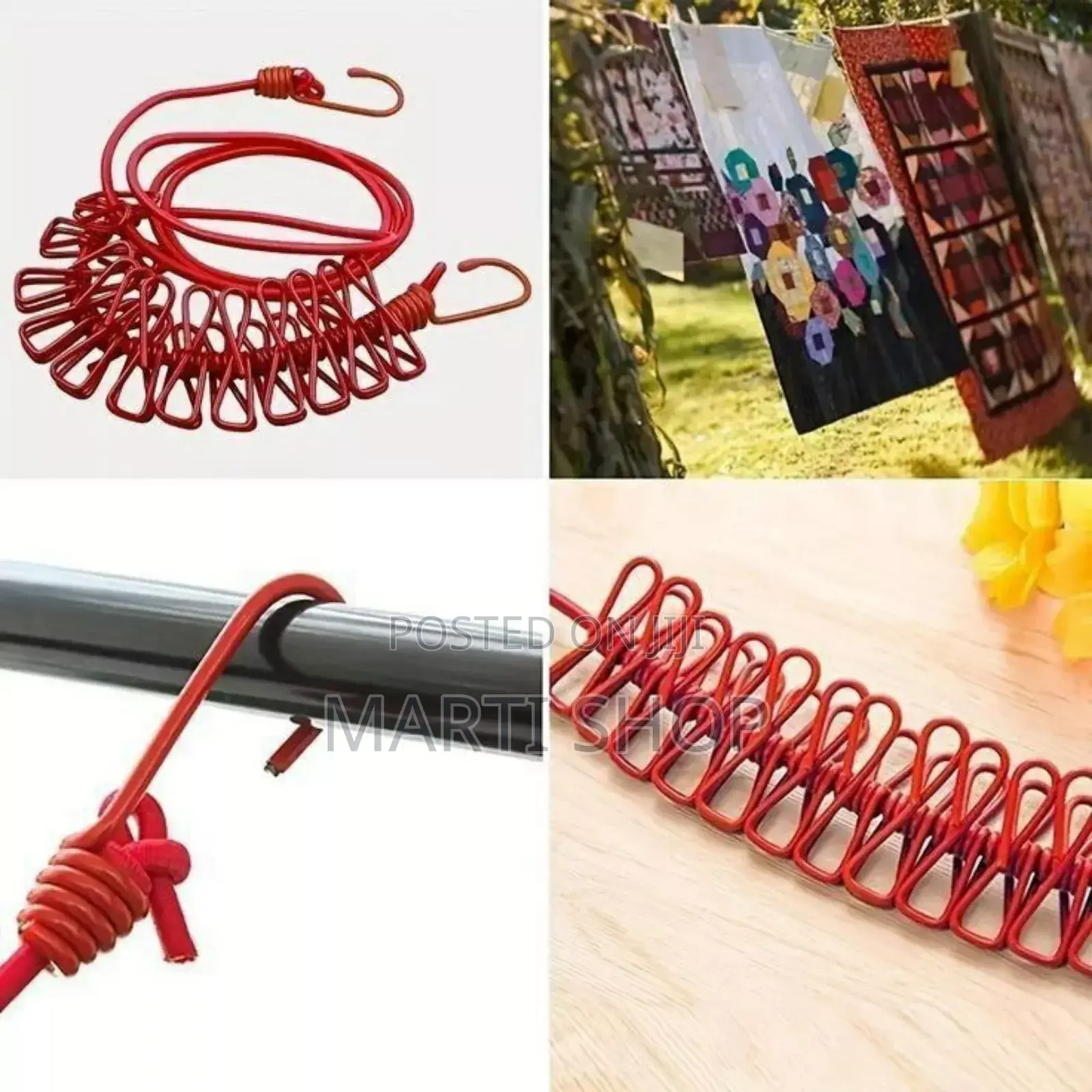 Portable Drying Rack Clips Cloth Hanger