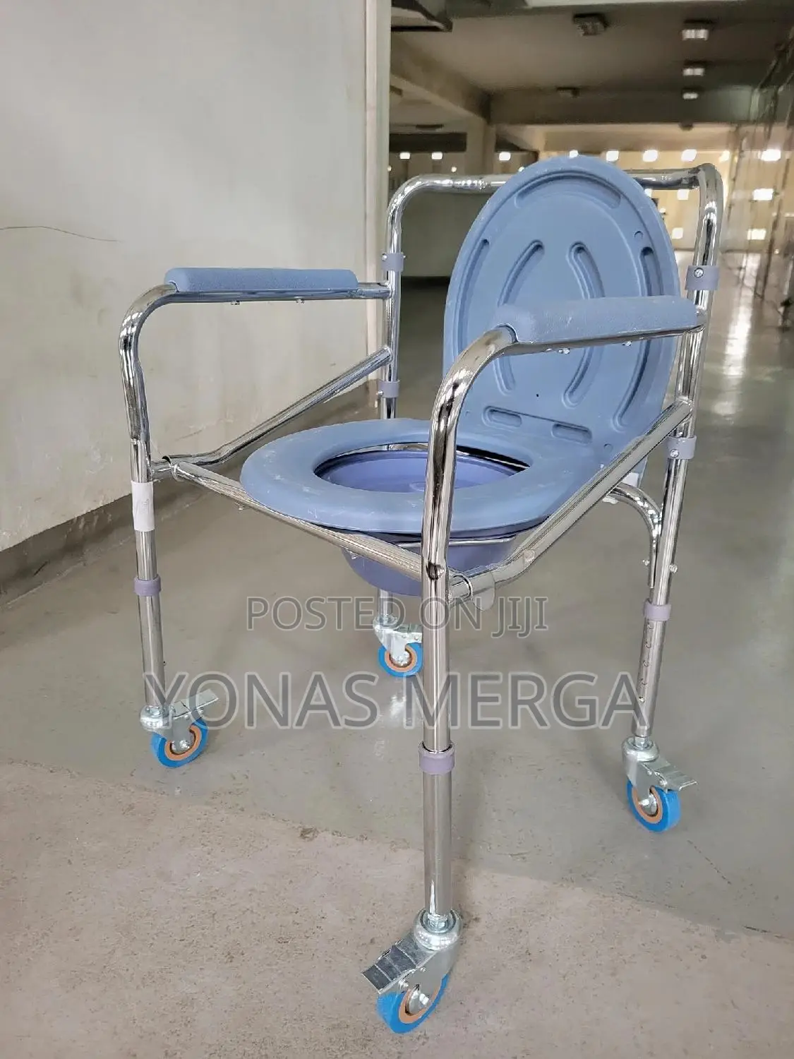 Shower Chair亨路with Wheels for Elderly and Disabled Bath Chair盲፹commode