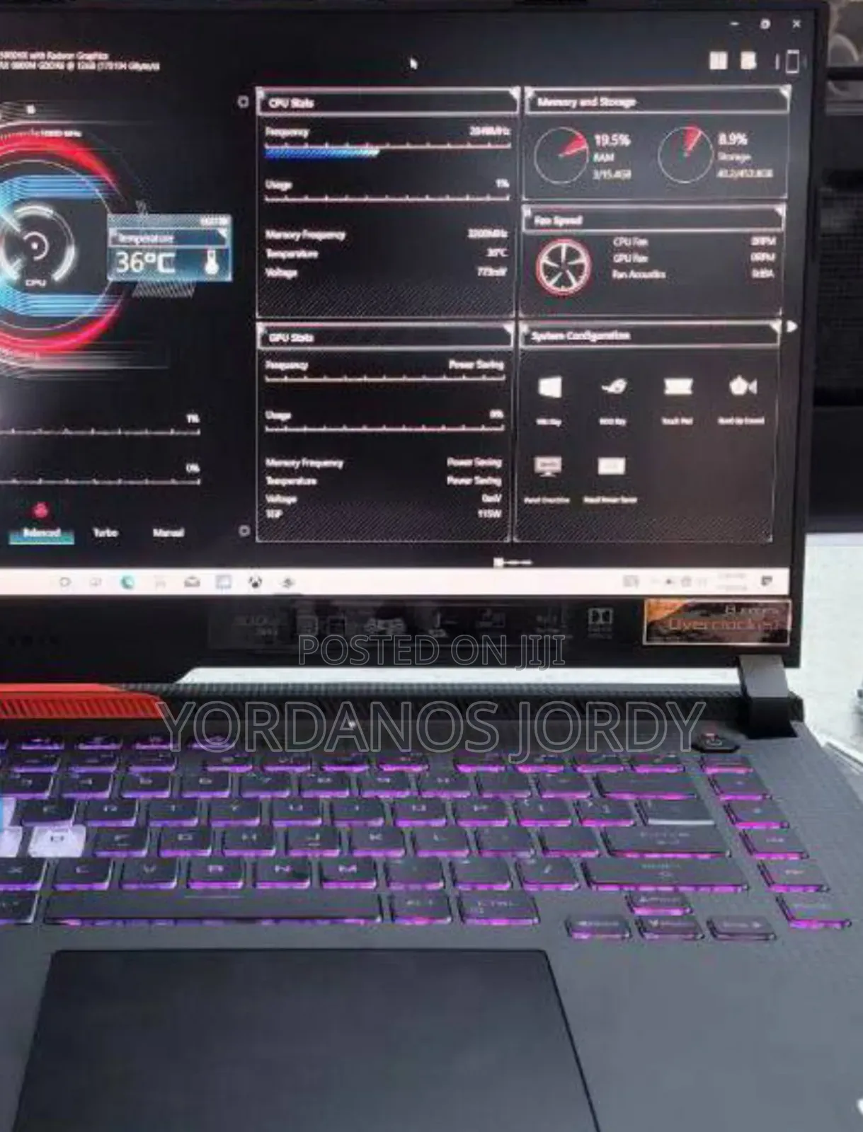 New Laptop Asus ROG Strix G16 G614 16GB AMD Ryzen 9 SSD 512GB