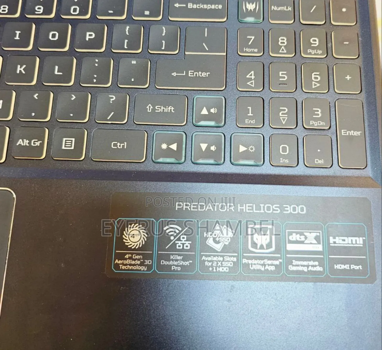 New Laptop Acer Predator Helios 300 16GB Intel Core I7 SSD 1T