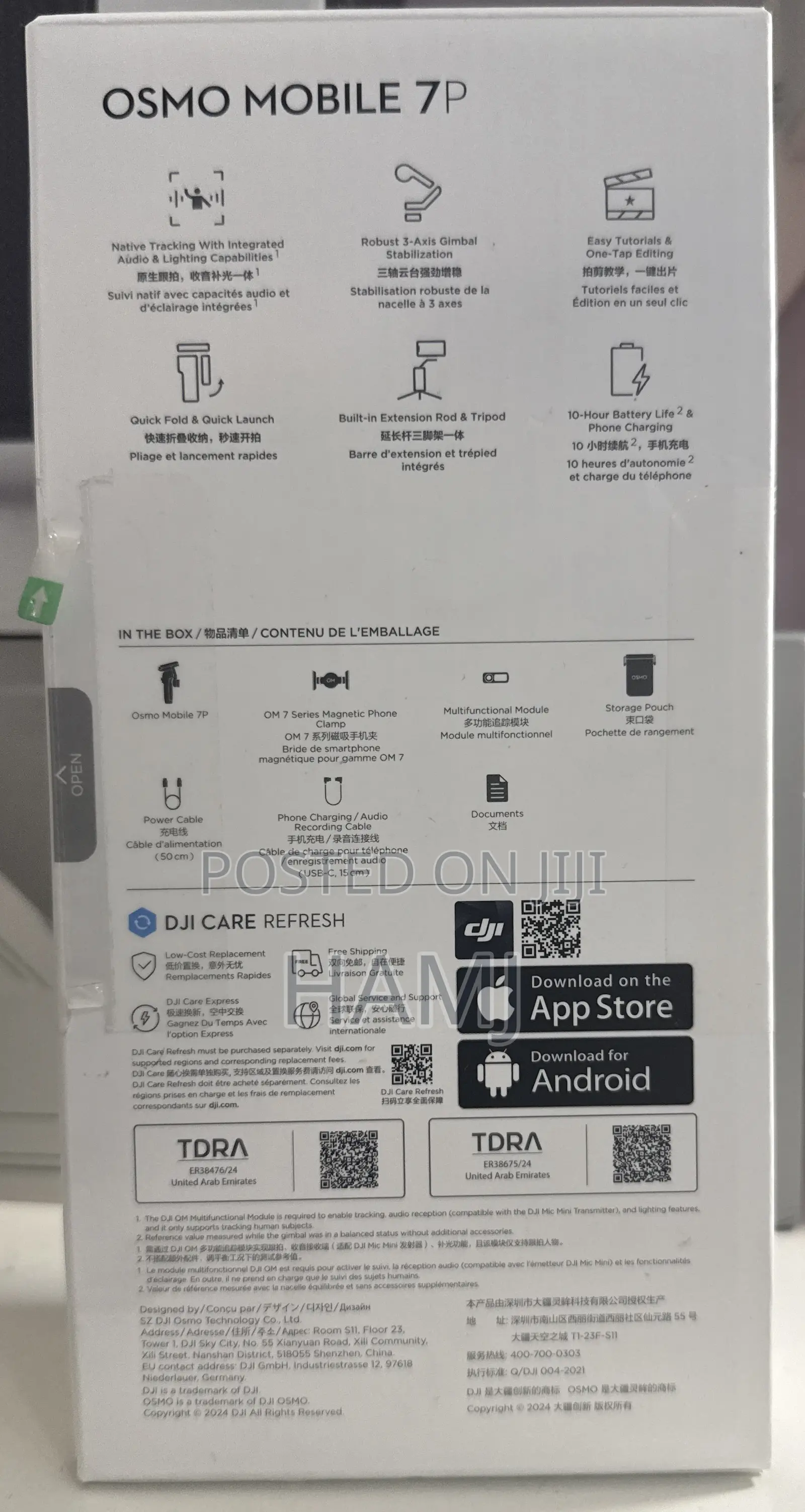 Osmo Mobile 7p. 3 Axis Gimbal Stabilizer