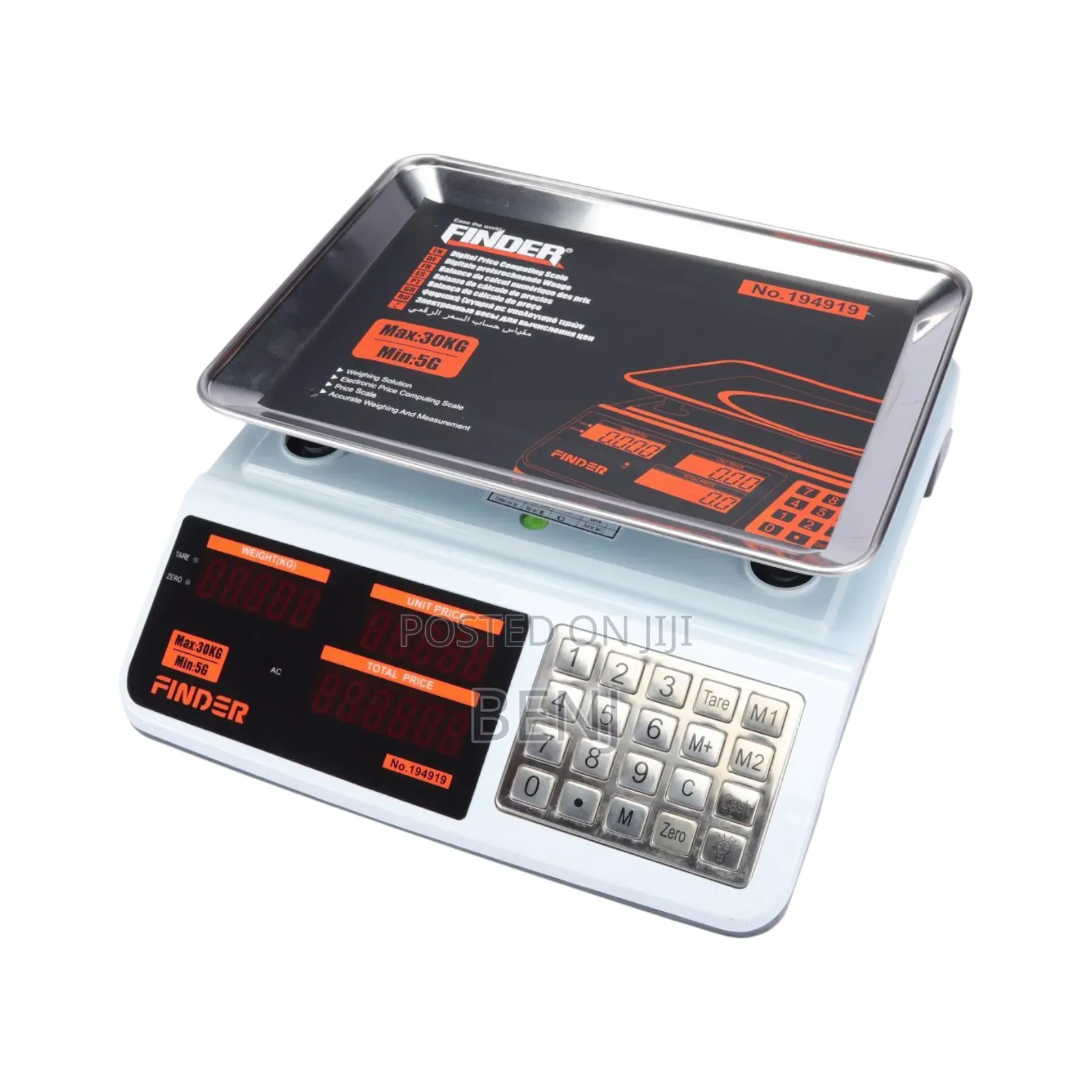 Digital Price Computing Scale | Dual LCD Display | Retail Store Home