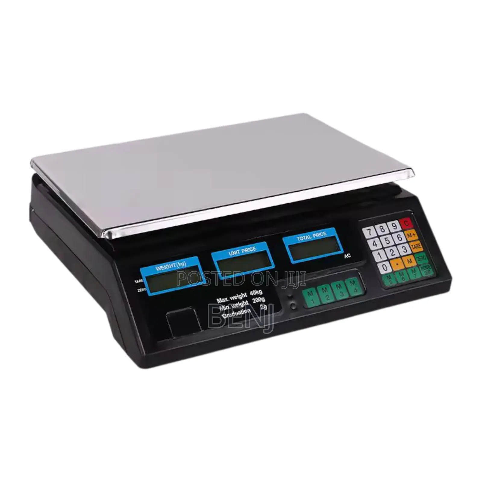 Digital Price Computing Scale | Dual LCD Display | Retail Store Home