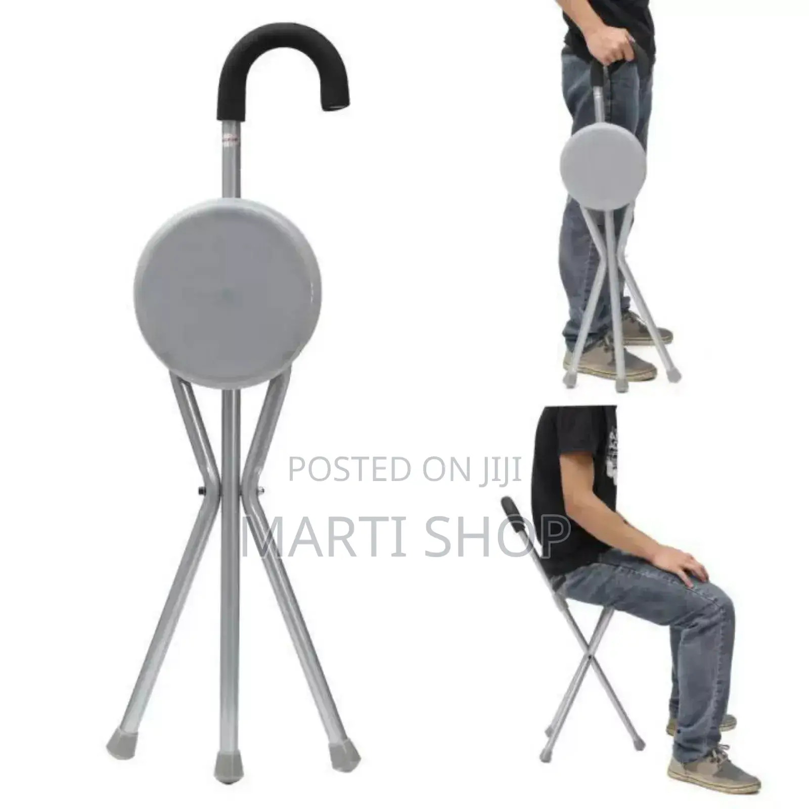 Foldable Crutch With Chair