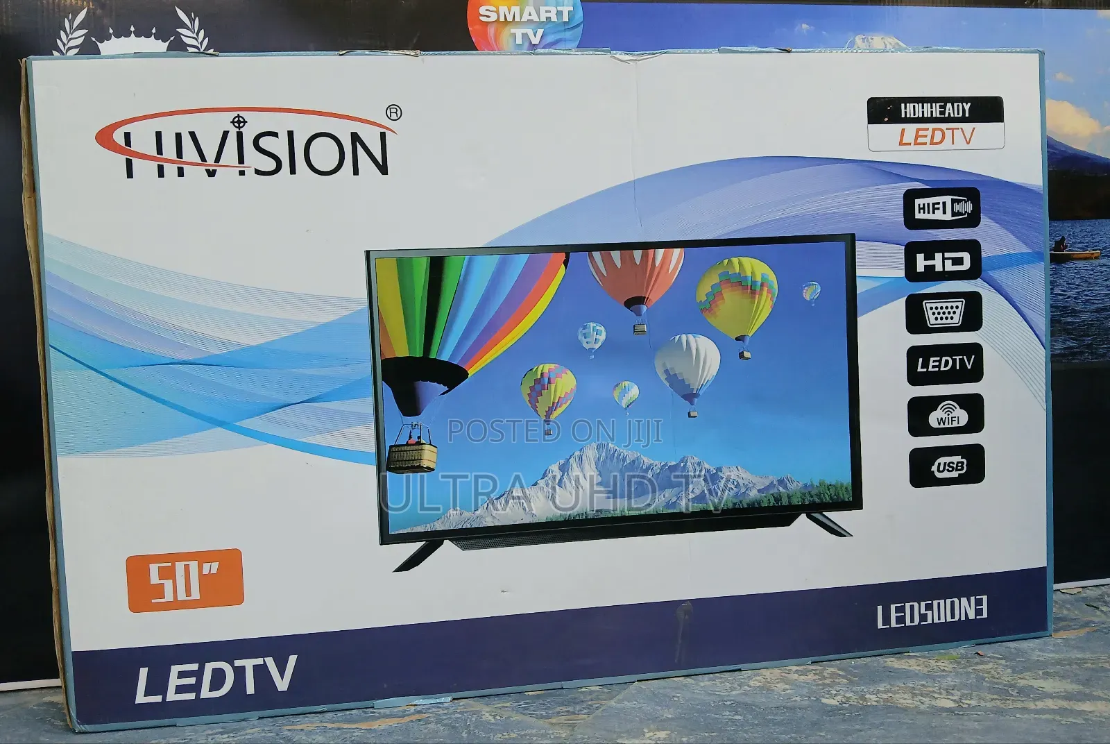 Hivision Led 50 Inch Tv Small Double Glass Tv