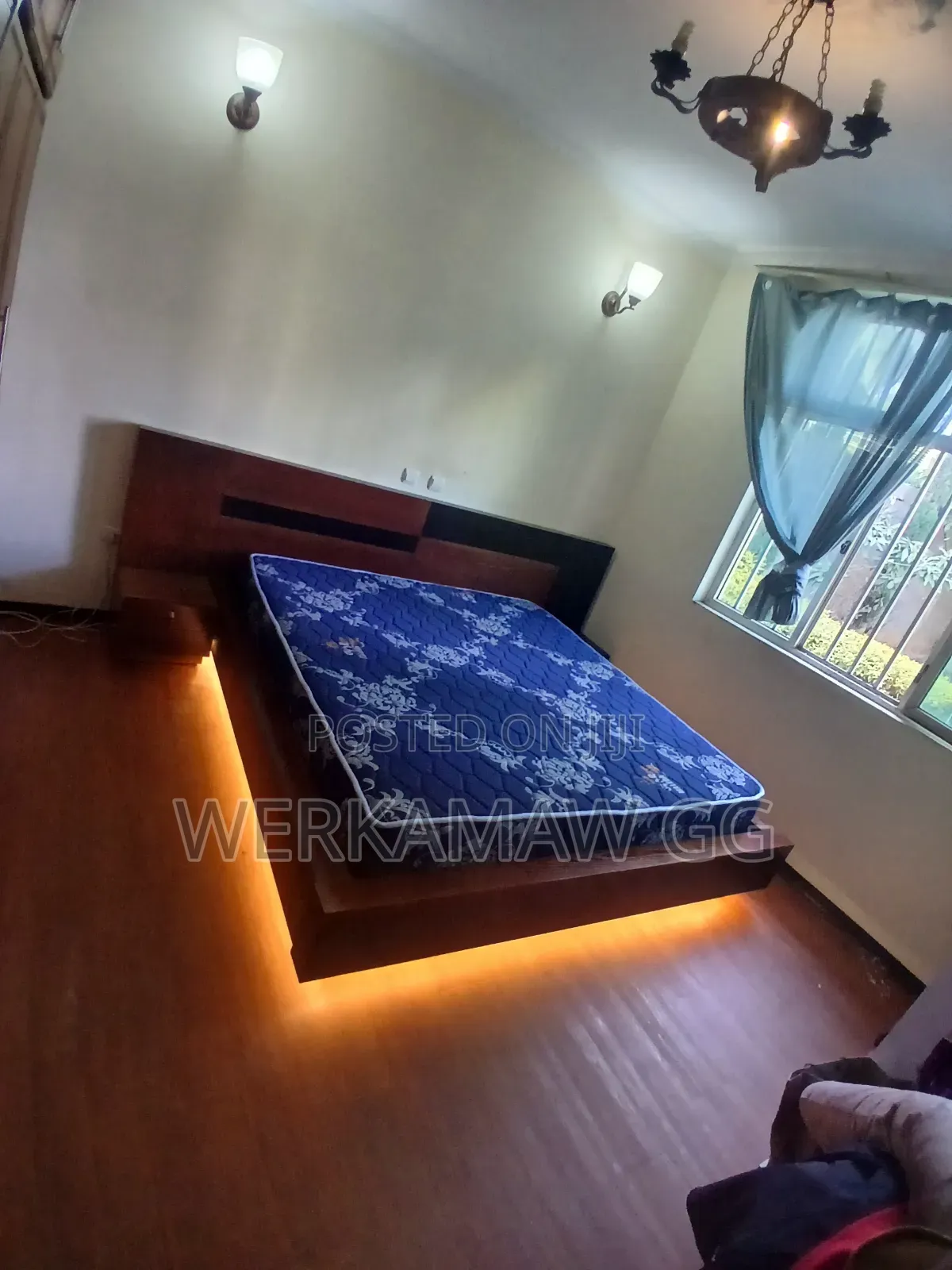 Bed 120m and 150m (አልጋ)3d Interior Design Furniture