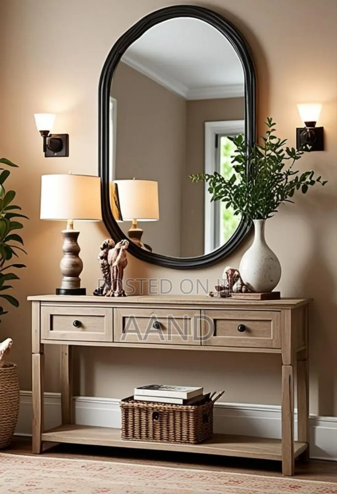 Console Table With Mirror
