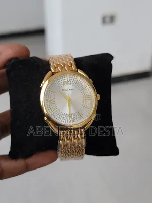 Gold-Colored Calvin Klein Women's Watch With a Metal