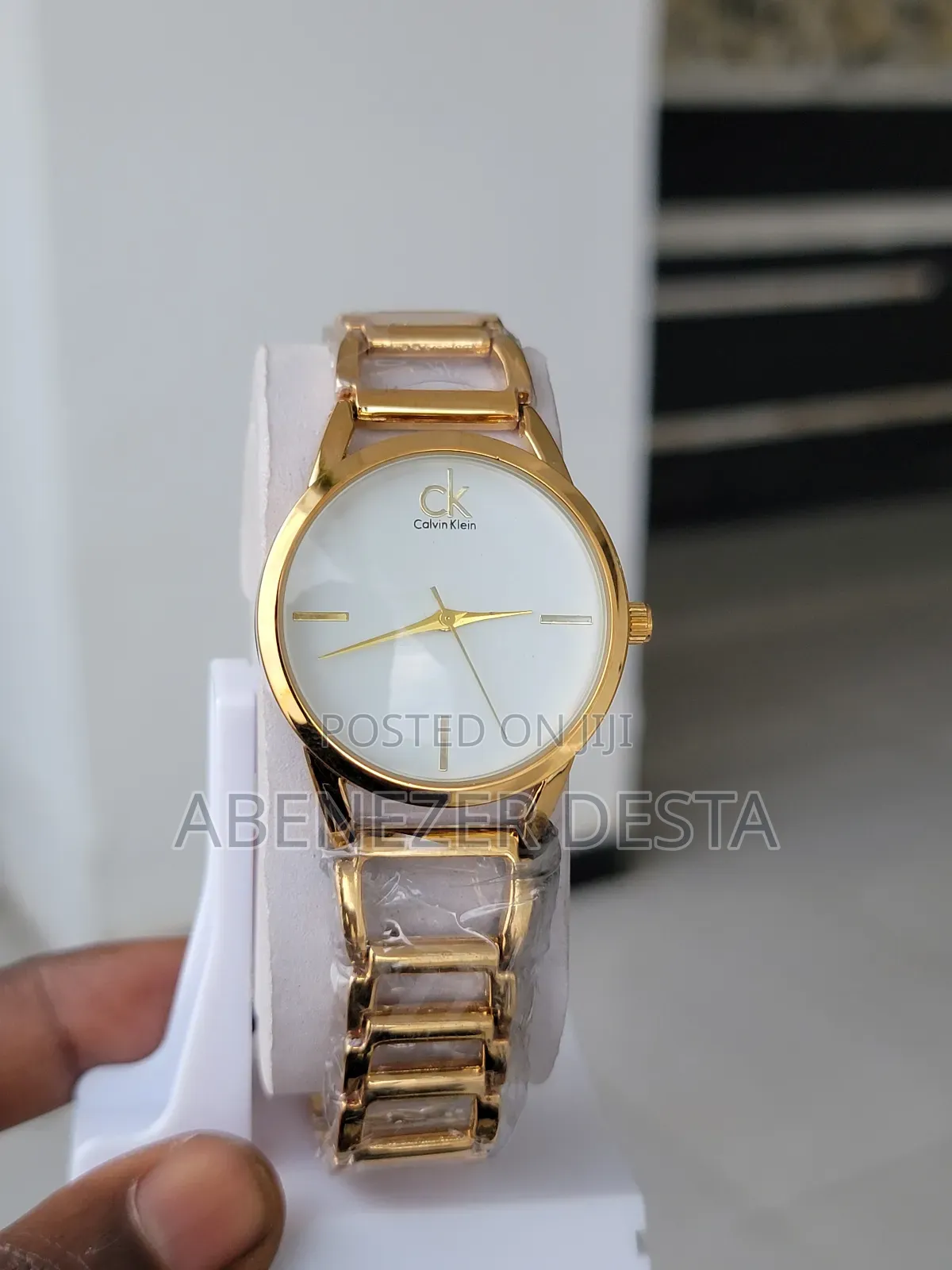 Calvin Klein Women's Watch With a White-Tone Stainless Steel