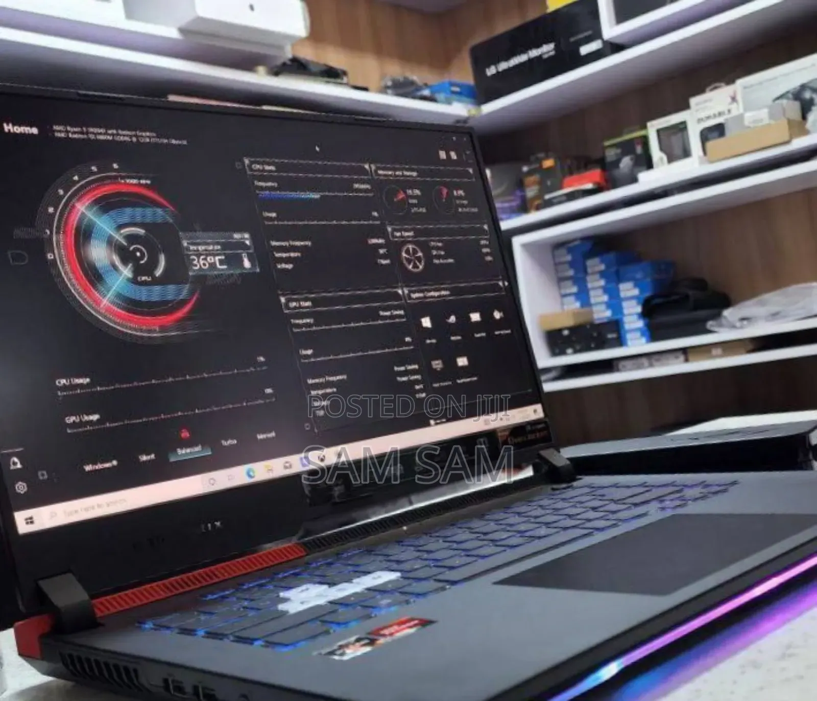 New Laptop Asus ROG Strix G16 G614 16GB AMD Ryzen 9 SSD 512GB