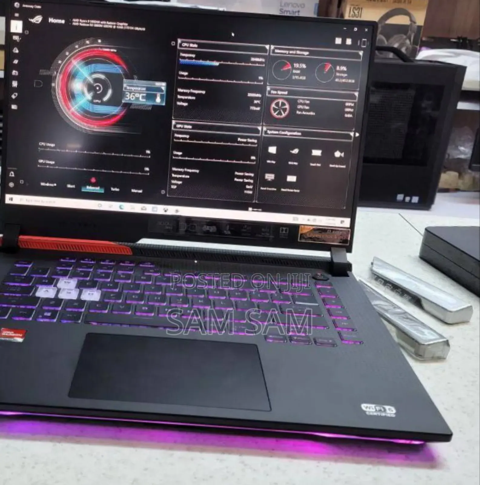 New Laptop Asus ROG Strix G16 G614 16GB AMD Ryzen 9 SSD 512GB