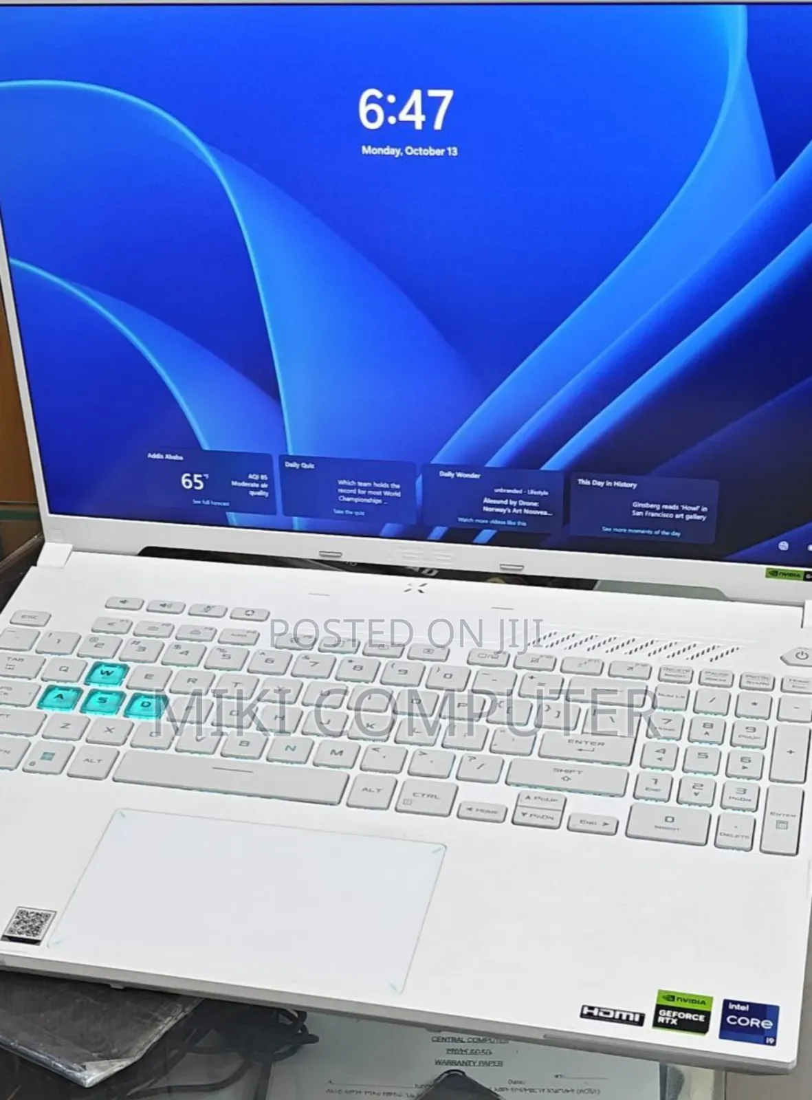 New Laptop Asus TUF Gaming A15 16GB Intel Core I9 SSD 1T