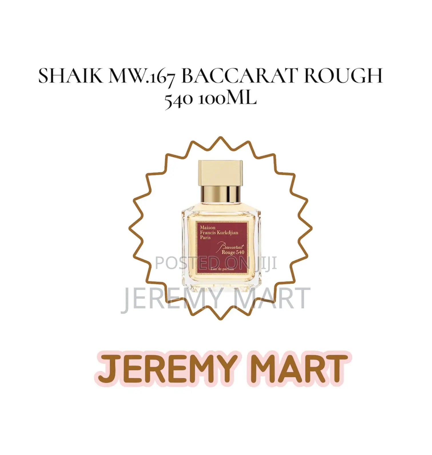 Shaik 100ml Wm 167 Baccarat Rough 540 White Unisex Perfume