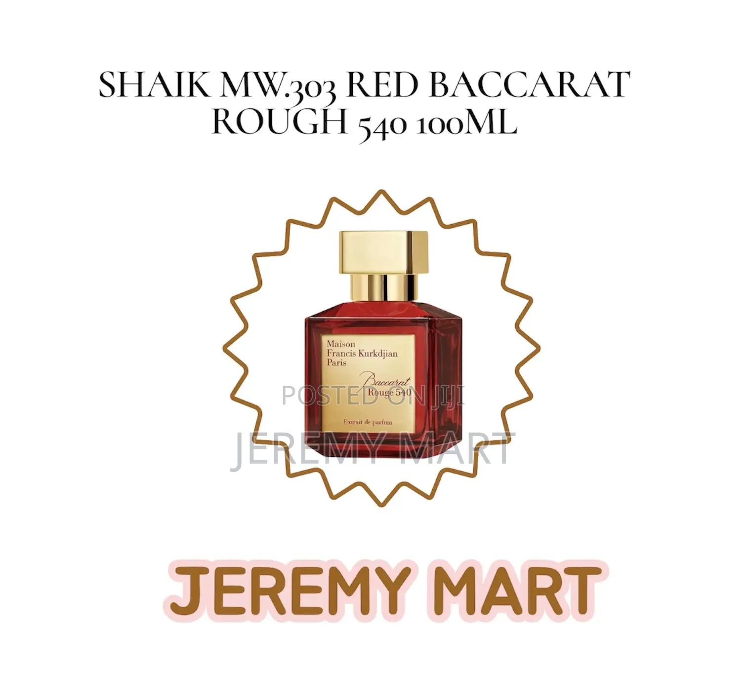 Shaik 100ml Mw 303 Baccarat Rough Red Unisex Perfume