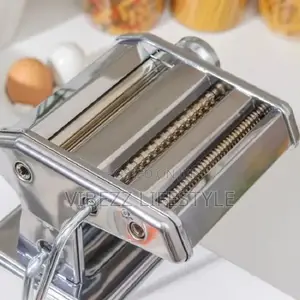 Stainless Steel Manual Pasta Maker - Fresh Noodle Spaghetti Machine